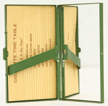 シガレットケース タバコ制限 鏡付 ミリタリーショップ 革ジャン