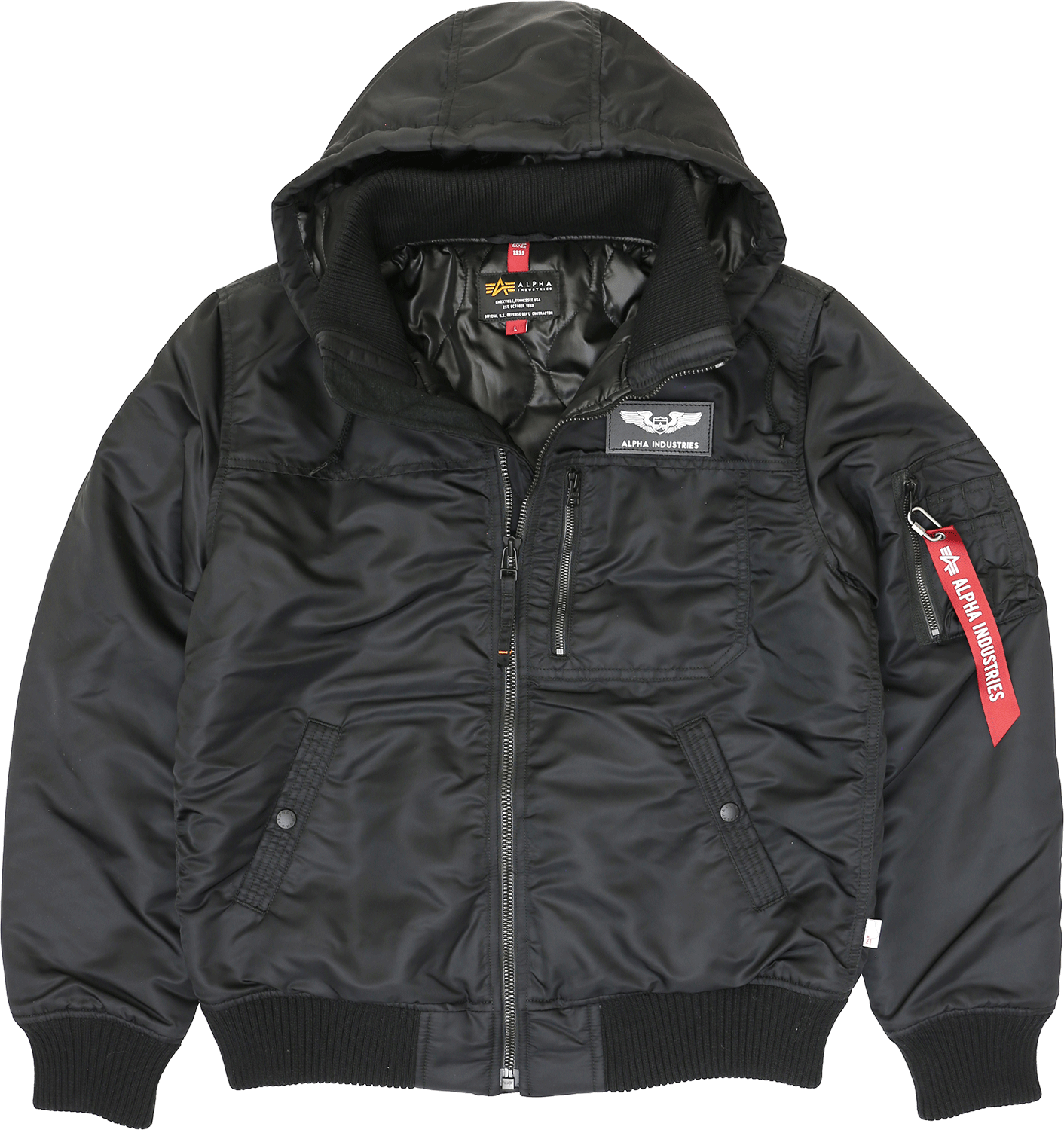 ALPHA INDUSTRIES HOOD RIB JACKER フード リブジャケット アルファ ALPHA