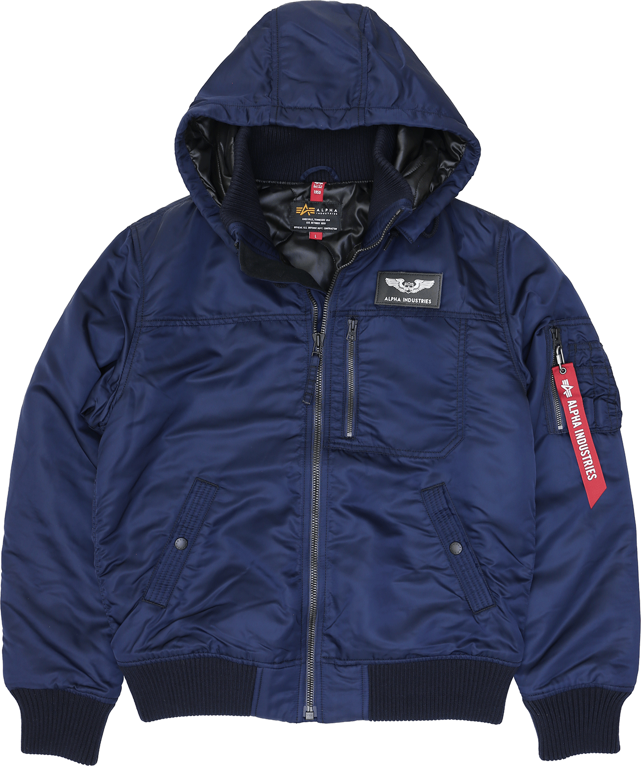 ALPHA INDUSTRIES HOOD RIB JACKER フード リブジャケット アルファ ALPHA