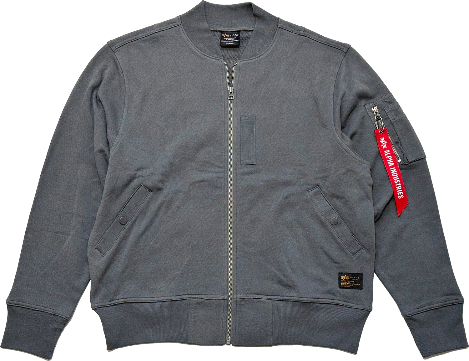 ヤマハさん購入　ALPHA アルファMA-1 ALPHA アルファ MA-1 CUT AND SEW JACKET スウェットシャツ素材