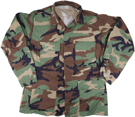 米軍実物 BDU ウッドランドジャケット ミリタリーショップ 革