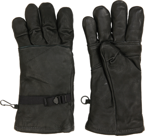 米軍放出品 N-4B 冷寒地用グローブ 防寒 バイク スキー スノボ 実物 新品 デッドストック 米軍 INTERMEDIATE COLD ブラックレザー グローブ ライナー付き メンズ 手袋 防寒グッズ バイク  アウトドアクーポン対象外I