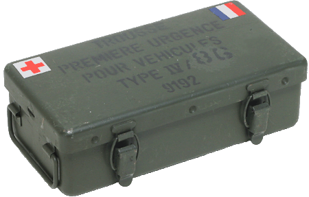 フランス軍 ファーストエイド ボックス ミリタリーショップ 革