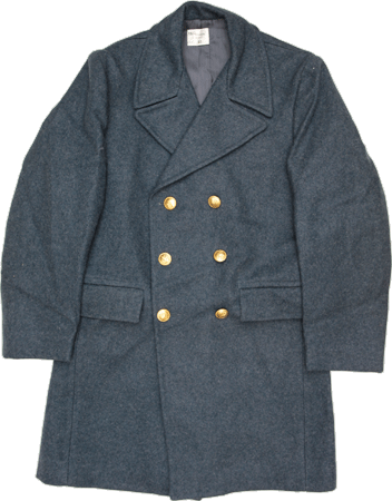イタリア軍実物 空軍用 ウールハーフコート ミリタリーショップ 革
