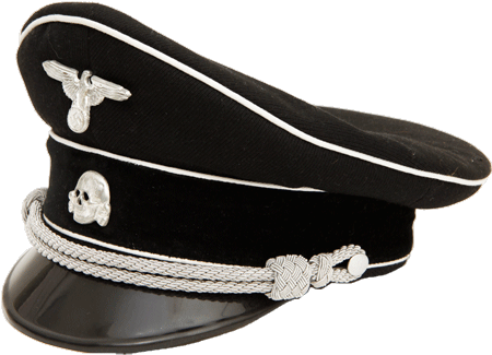 WWII レプリカ バイザーハット M-32 SS 制帽 ミリタリーショップ 革