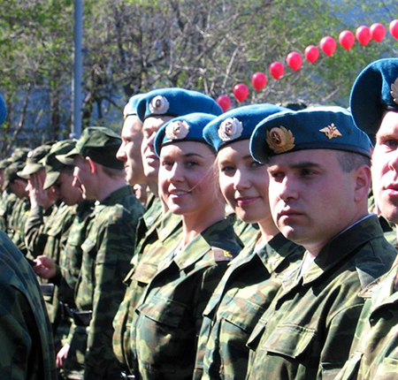 ロシア軍 陸軍 ベレー帽 帽章付き サイズ58