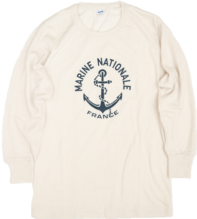 フランス海軍実物 ウールTシャツ