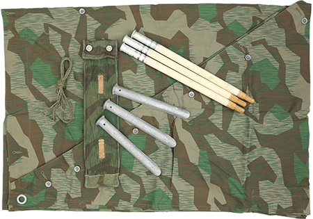 WWII ドイツ軍レプリカ 一人用テント ミリタリーショップ 革