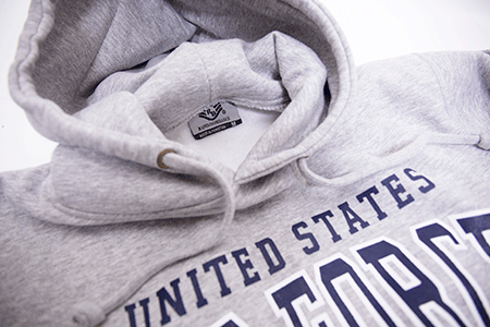 GRAY MILITARY HOODIE