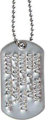 DOG TAG　ドッグタッグ　米軍実物認識票